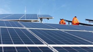 Photovoltaik Kraftwerk Regeneratives Kraftwerk mit Photovoltaik