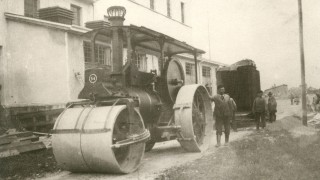 1912 - Anlieferung eines Transformators in Freiburg