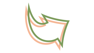 Wende-Icon in grün und orange - Wärmewendesymbol Outline Wende-Icon in grün und orange