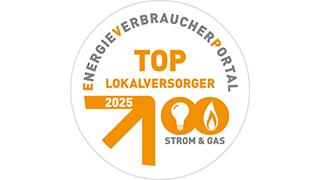 Top Lokalversorger für Strom und Erdgas Das Siegel des Top Lokalversorgers 2021 für Strom und Gas